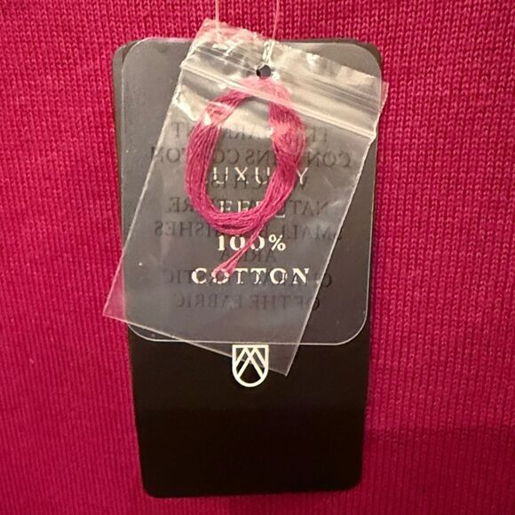 Marble 100% Cotton Luxury Feel Women's Magenta Top - M - NWT - Picture 4 of 7